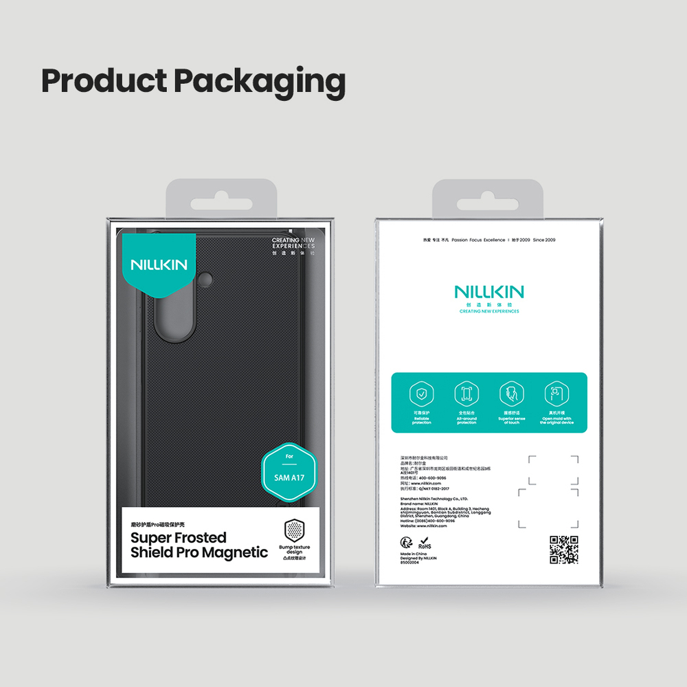 Чехол усиленный от Nillkin c встроенным круглым магнитом для Samsung Galaxy A17 5G, серия Super Frosted Shield Pro Magnetic Case