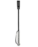 Гладкий стек с рукоятью, покрытой стразами (Цвет: черный с серебристым)