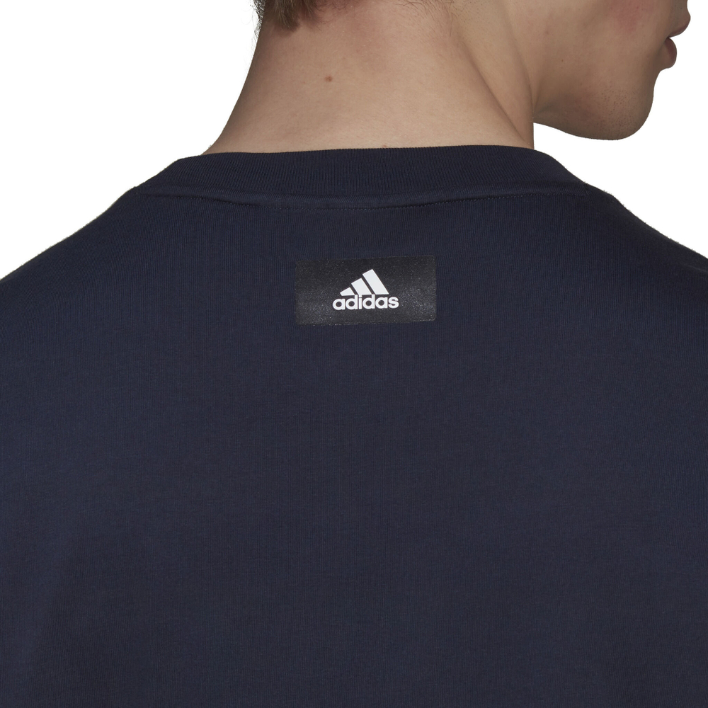 Мужское теннисное поло adidas Future Icon 3BAR T-Shirt Men - Blue, White