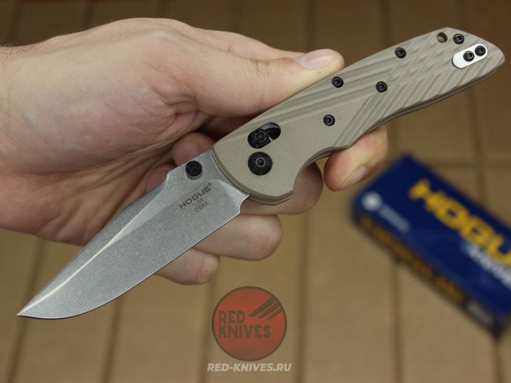 Нож Hogue DEKA MANUAL FOLDER (песочный) 24277