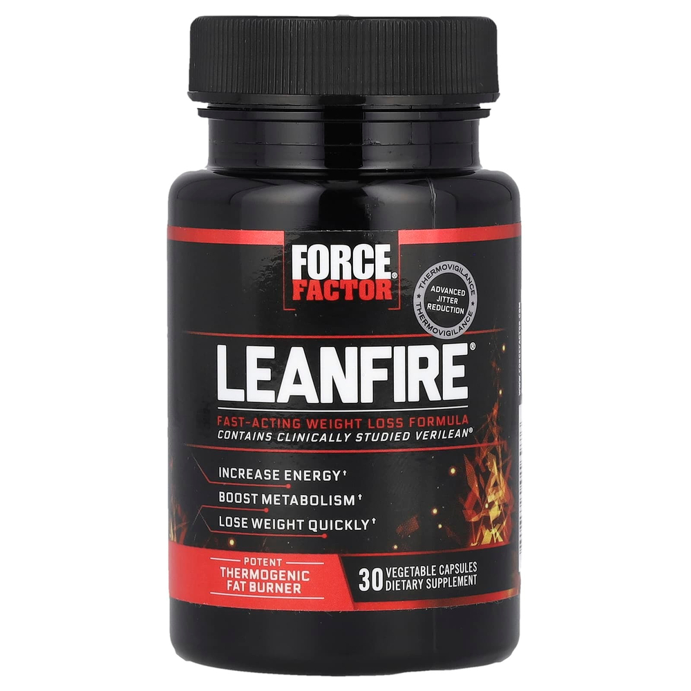 Force Factor, LeanFire®, 30 растительных капсул