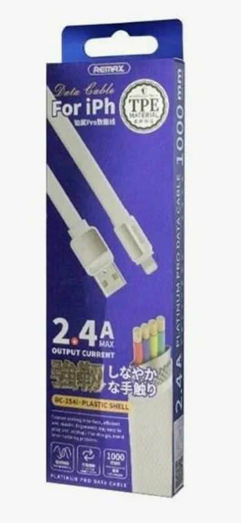 Кабель Remax RC-154m USB-A to Micro USB 1m белый