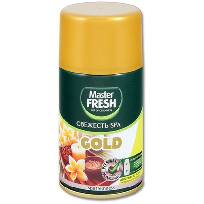 Master FRESH GOLD освежитель воздуха сменный баллон Свежесть SPA 250 мл