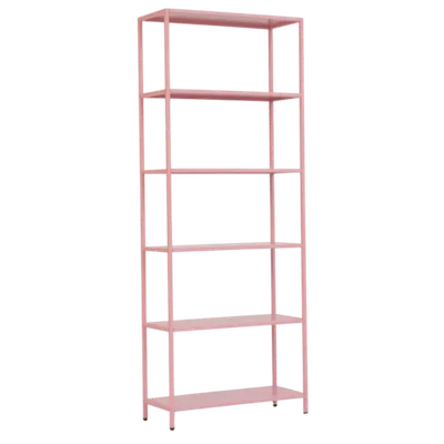 Стеллаж металлический 155х60х25, розовый
