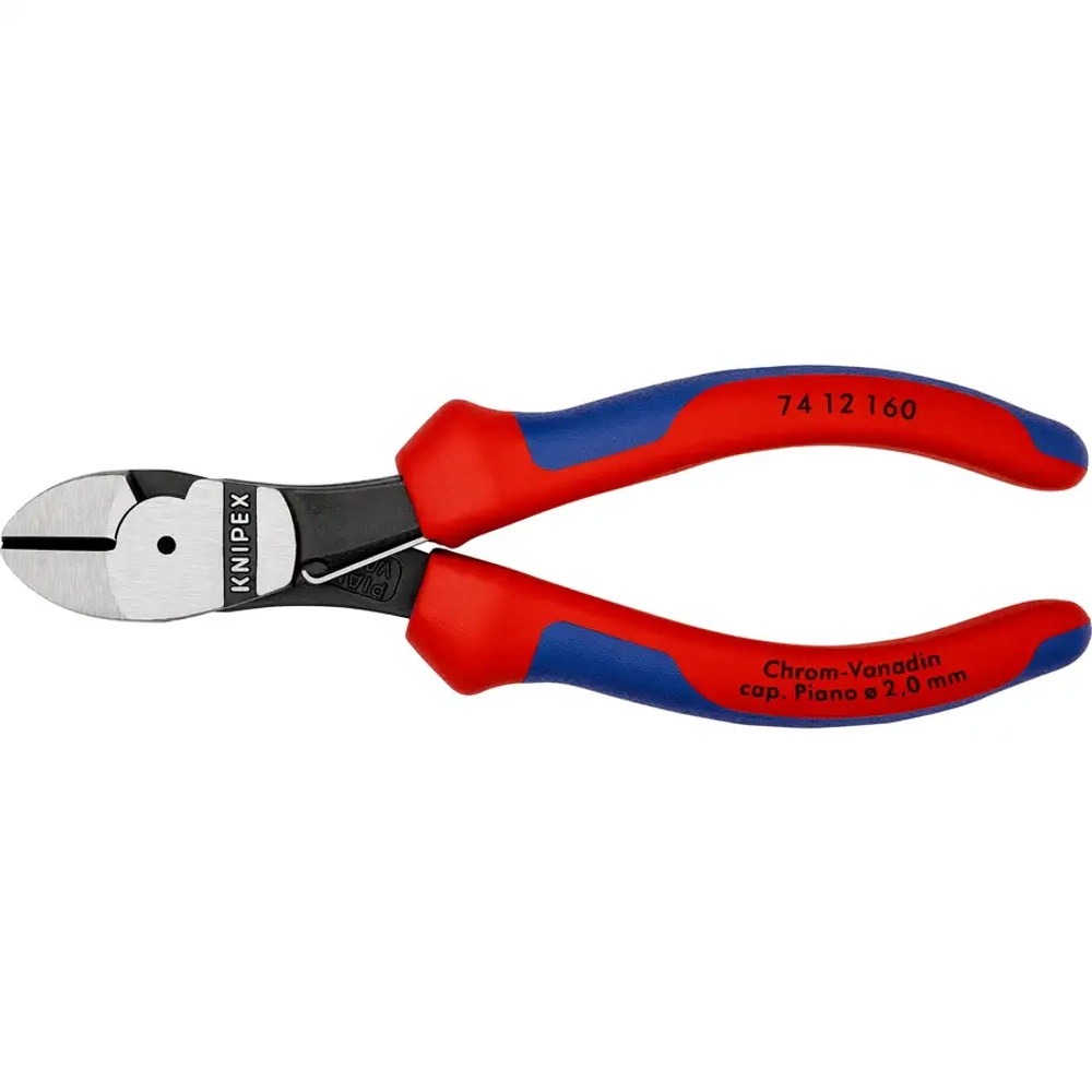 Кусачки боковые особой мощности черненые 160 мм Knipex 74 12 160 SB