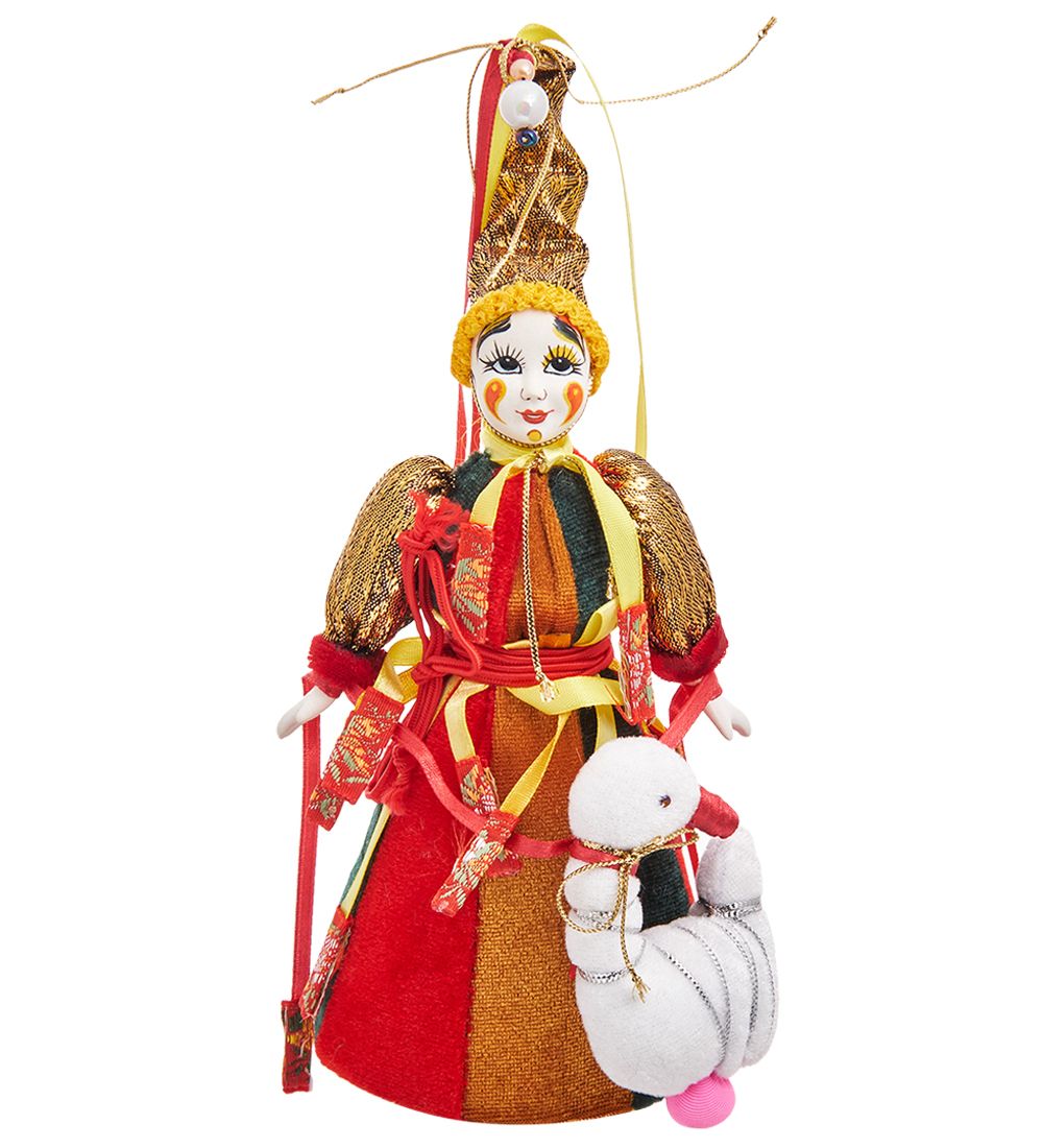 РусКукла RK-859 Кукла малая «Девочка с гусем»