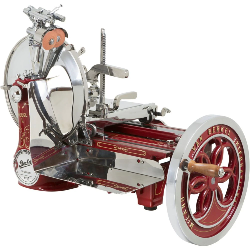 Слайсер Berkel Flywheel (Volano) L16 красный на подставке
