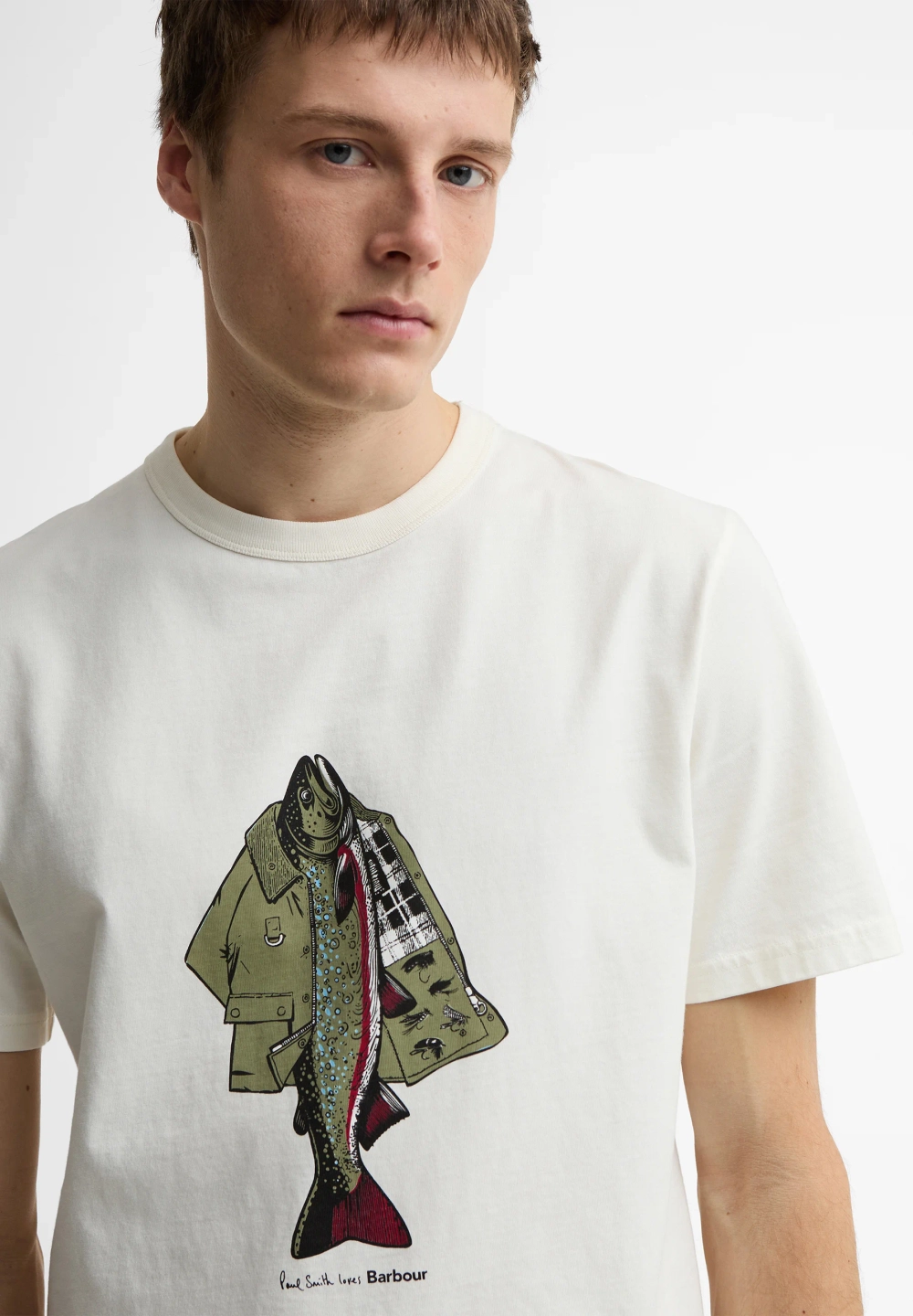 Футболка BARBOUR X PAUL SMITH - whisper white