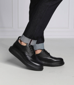 Кожаные оксфорды new liquid spazzolat Alexander McQueen - черный(586200 WHX53)