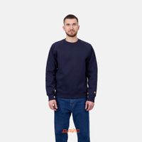  Толстовка мужская Carhartt WIP Chase Sweatshirt артикул:I033660_dark_navy - купить в магазине Дайс