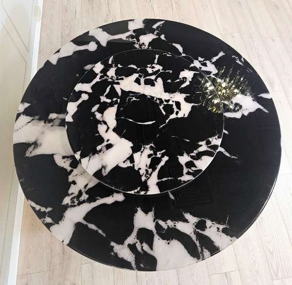 Стол с вращающейся столешницей 4473, Ø135 см, керамогранит