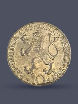 Монета 10 крон 1957 год "250 лет техническому университету"