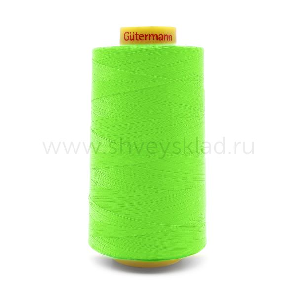 Нитка Gutermann Mara 120 (5000 метров), 1 боб., универсальная | 3836 неоновый салат