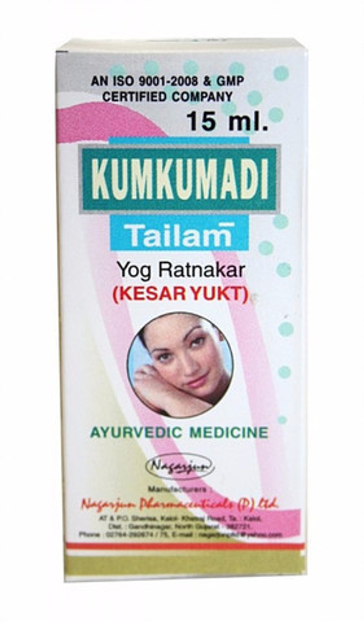 Масло Nagarjuna Kumkumadi для лица, омолаживающее, 15 мл
