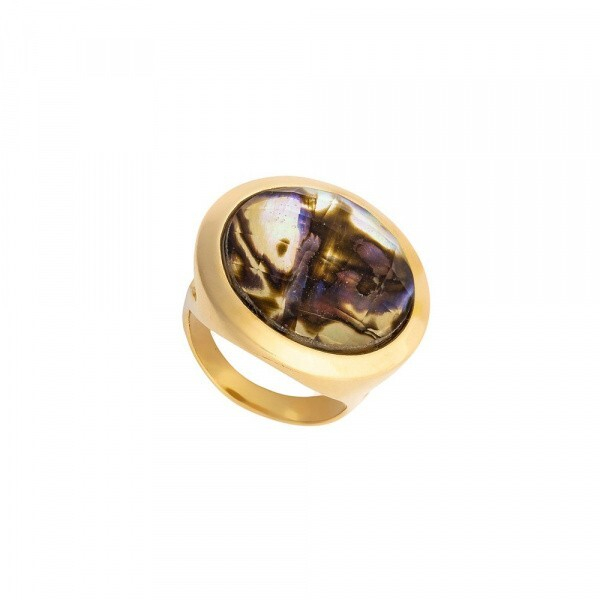 Кольцо Possebon Abalone 17.2 мм K9853.14/17.2 BR/G