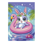 Картина по номерам на холсте 20*30см. "Зайчик на отдыхе" (Lori)