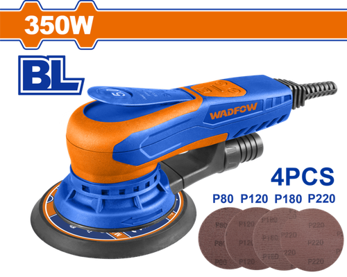 Шлифмашина орбитальная 350 Вт, 150 мм (6) WADFOW WFA55350