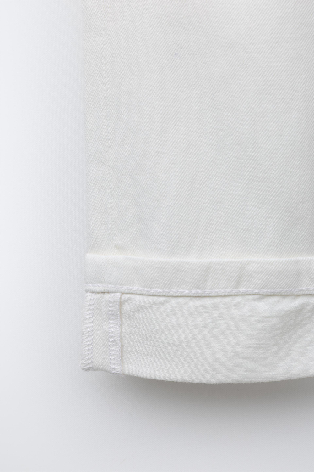 ZARA ДЖИНСЫ STRAIGHT, БЕЛЫЙ