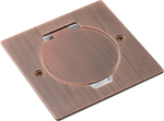 Лючок Surface 2 мод. (1 мод. 45х45 мм.),  круглая крышка,  красная медь,  IP44