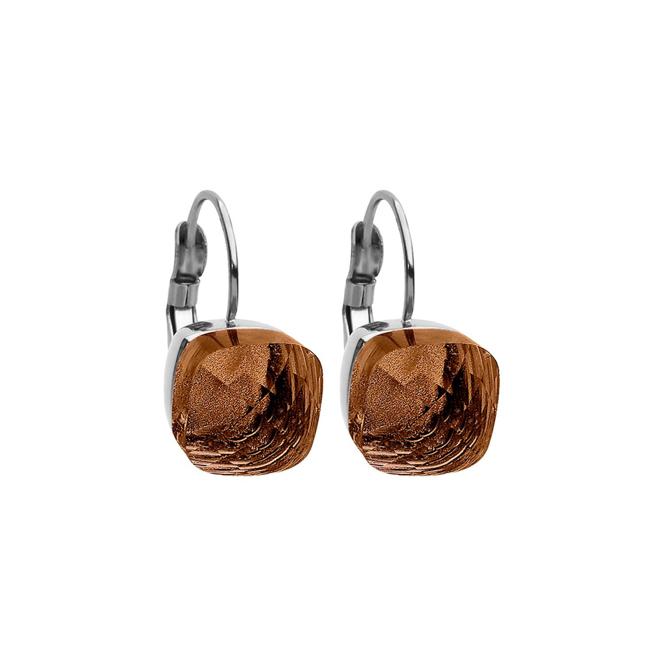 Серьги Qudo Firenze smoked topaz 304138 BR/S
