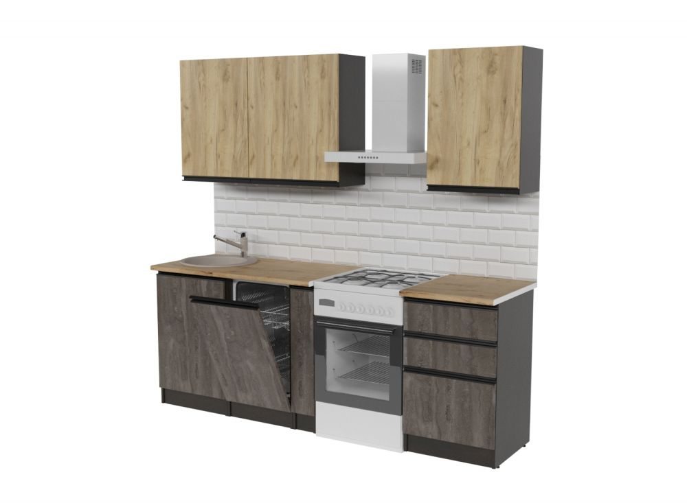 Кухонный гарнитур Адажио стандарт 1600 мм