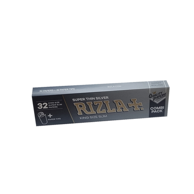!Бумага для сигарет "Rizla+" KS Silver + Filters 32л*24шт