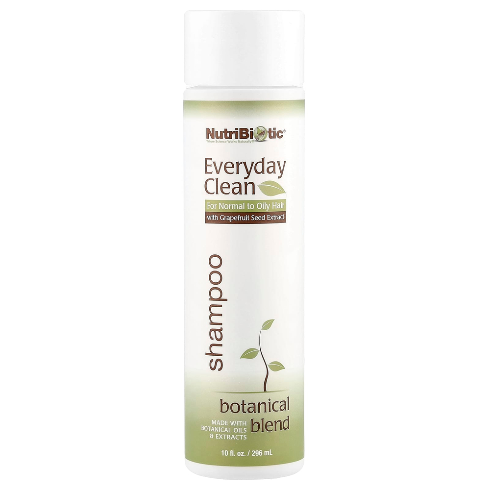 NutriBiotic, Everyday Clean Shampoo, растительная смесь с экстрактами косточек грейпфрута, 296 мл (10 жидк. Унций)
