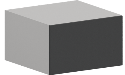 Кухня Модуль ШВГ 610 Белый / Графит Софт