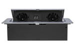 Блок розеток  Cactus CS-SOCKET-EU/USBA-GY
