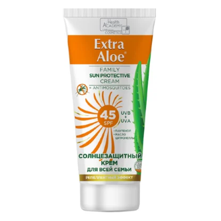 Солнцезащитный крем Extra Aloe для всей семьи SPF 45+ 100 мл