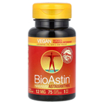 Nutrex Hawaii, BioAstin, гавайский астаксантин, 12 мг, 75 веганских мягких таблеток