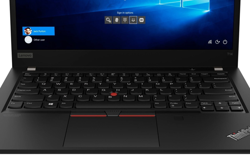 Ноутбук Lenovo ThinkPad T14 G1/ Intel Core i5 10210U, 1.6 GHz - 4.2 GHz,/ 8192 Mb,/ 14; Full HD 1920x1080,/ 256 Gb SSD,/ DVD нет,/ Intel UHD Graphics,/ Windows 10 Professional,/ черный, 1.5 кг, 20S00005RT