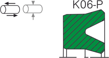 Уплотнение поршня K06-P / K06-R