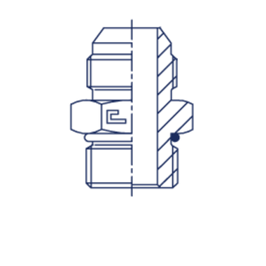 Штуцер FRLG JIC 3/4 - UNF 9/16