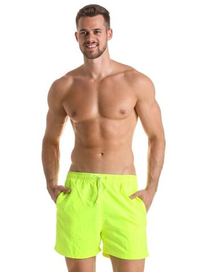 Мужские плавки-шорты с поясом на резинке (Размер: XL) (Цвет: салатовый)
