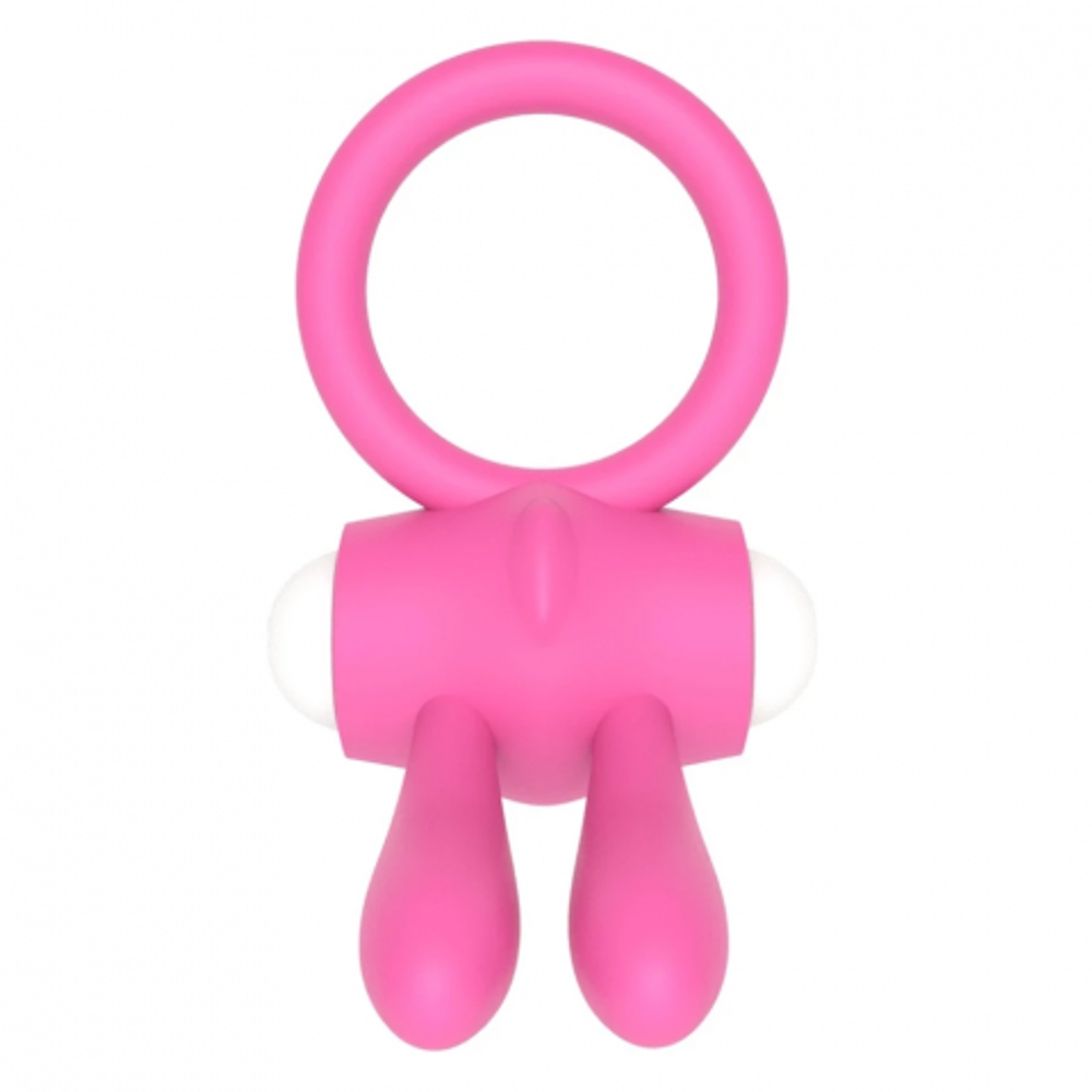 Эрекционное виброкольцо Power Rabbit clit cockring (розовое)