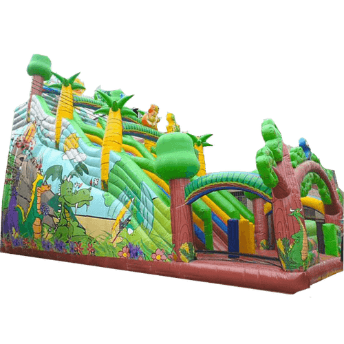 Надувной батут "Веселые джунгли"