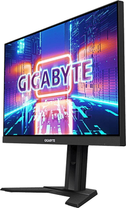 Монитор Gigabyte G24F 23.8", IPS, 1920x1080 (Full HD), 2 мс, 165 Гц, AMD FreeSync Premium, 300 кд/м2, 178°/178°, 2xHDMI, DisplayPort, чёрный