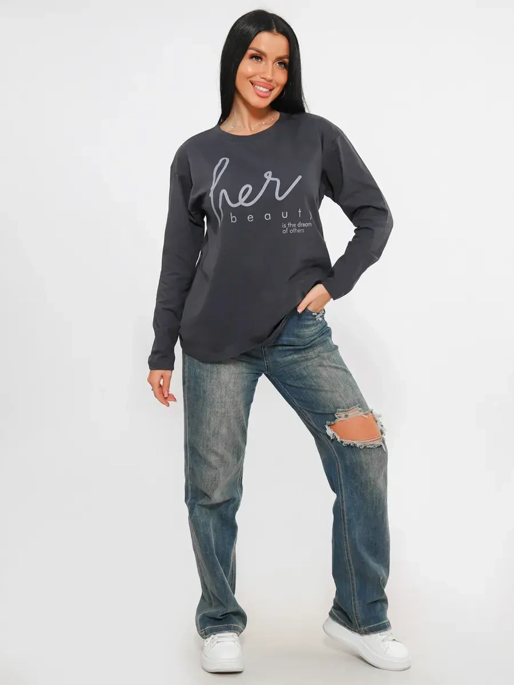 Лонгслив большие размеры