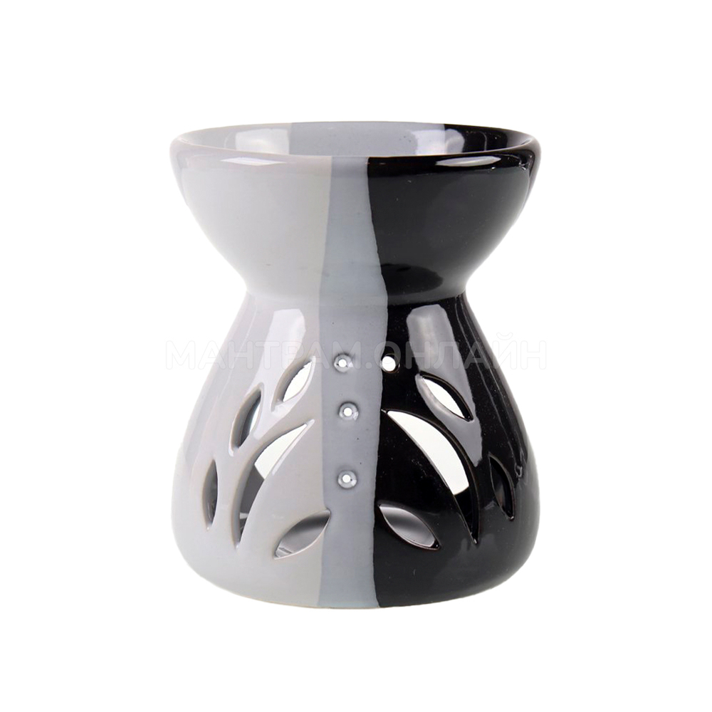 Аромалампа Инь-Ян-Дэн цвет черный белый серый 11,5 см