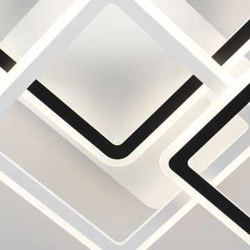 Потолочная люстра с пультом 70W 3000-5500K RGB CL238231E белый/черный Тринити Citilux