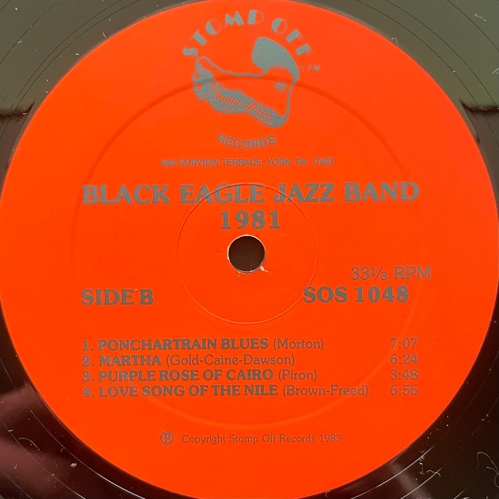 The Black Eagle Jazz Band ‎– The Black Eagles 1981 (США 1983г.)