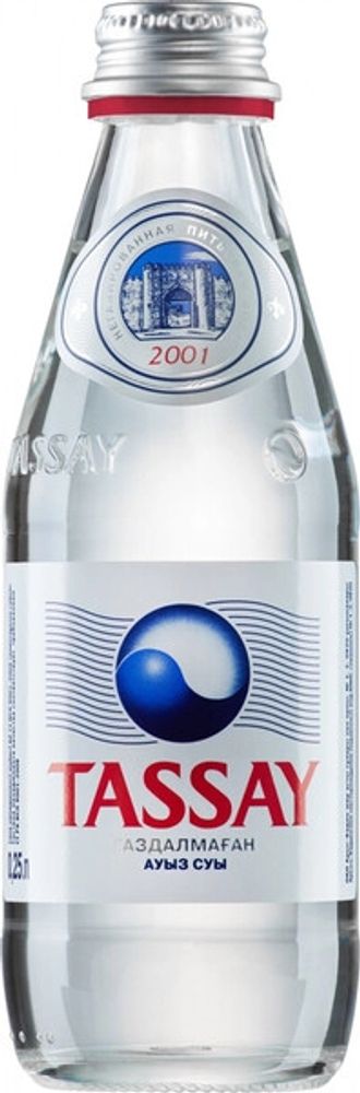Вода природная минеральная Тассай Негазированная / Tassay Still 0.25 - стекло