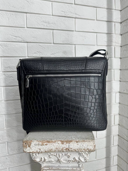 Мессенджер-Сумка через плечо Zilli из кожи крокодила