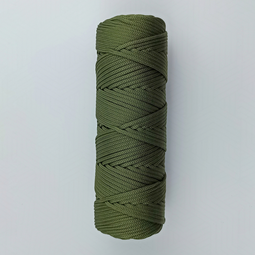 Полиэфирный шнур круглый 3 мм Хаки