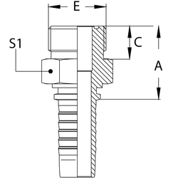 Фитинг DN 12 ORFS (Ш) 13/16