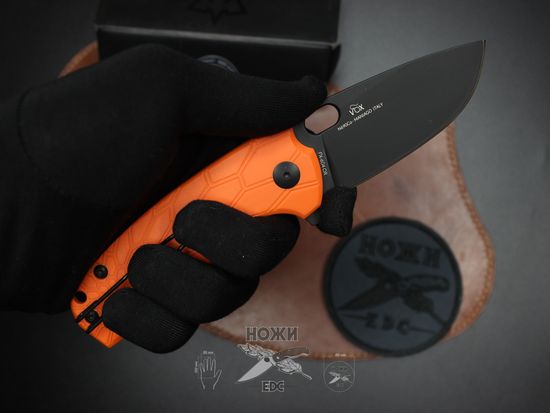 Складной нож FOX knives 604 OR CoreVox c клинком из стали Böhler N690, рукоять FRN