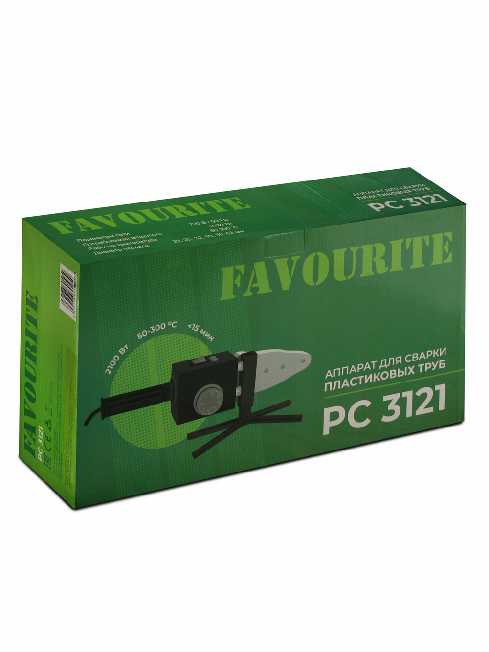 Аппарат для сварки пп труб FAVOURITE PC 3121  Вт 2100 (127113121)