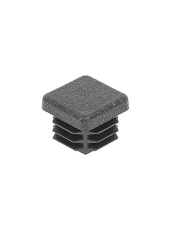 Заглушка 20х20 мм квадратная для труб ножек стульев пластиковая- 20шт