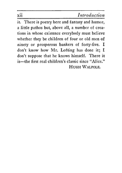 The story of Doctor Dolittle, being the history of his peculiar life at home and astonishing adventures in foreign parts | Hugh Lofting